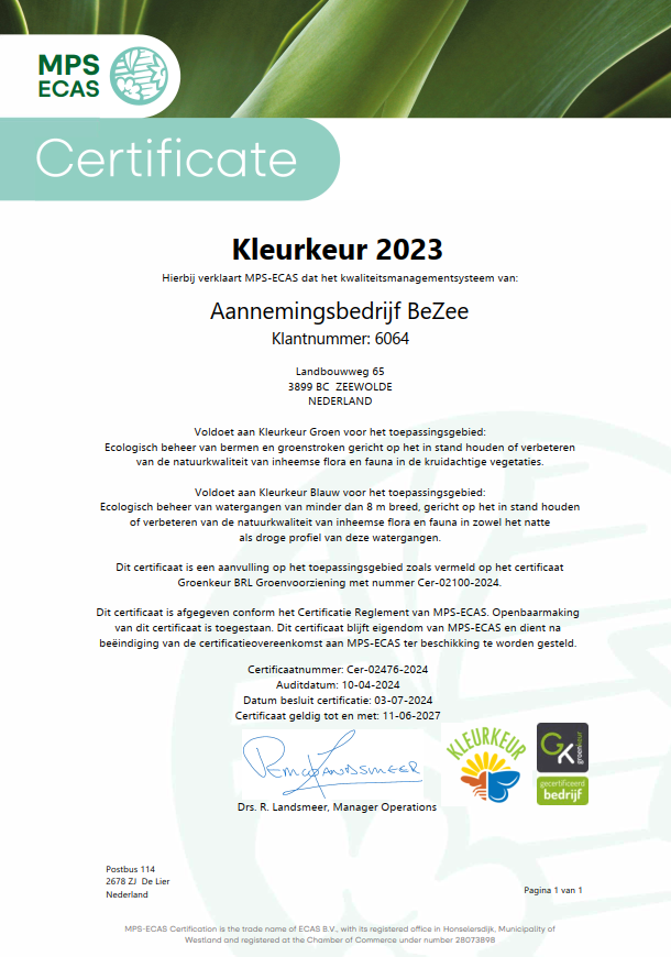 Kleurkeur 2024-2027